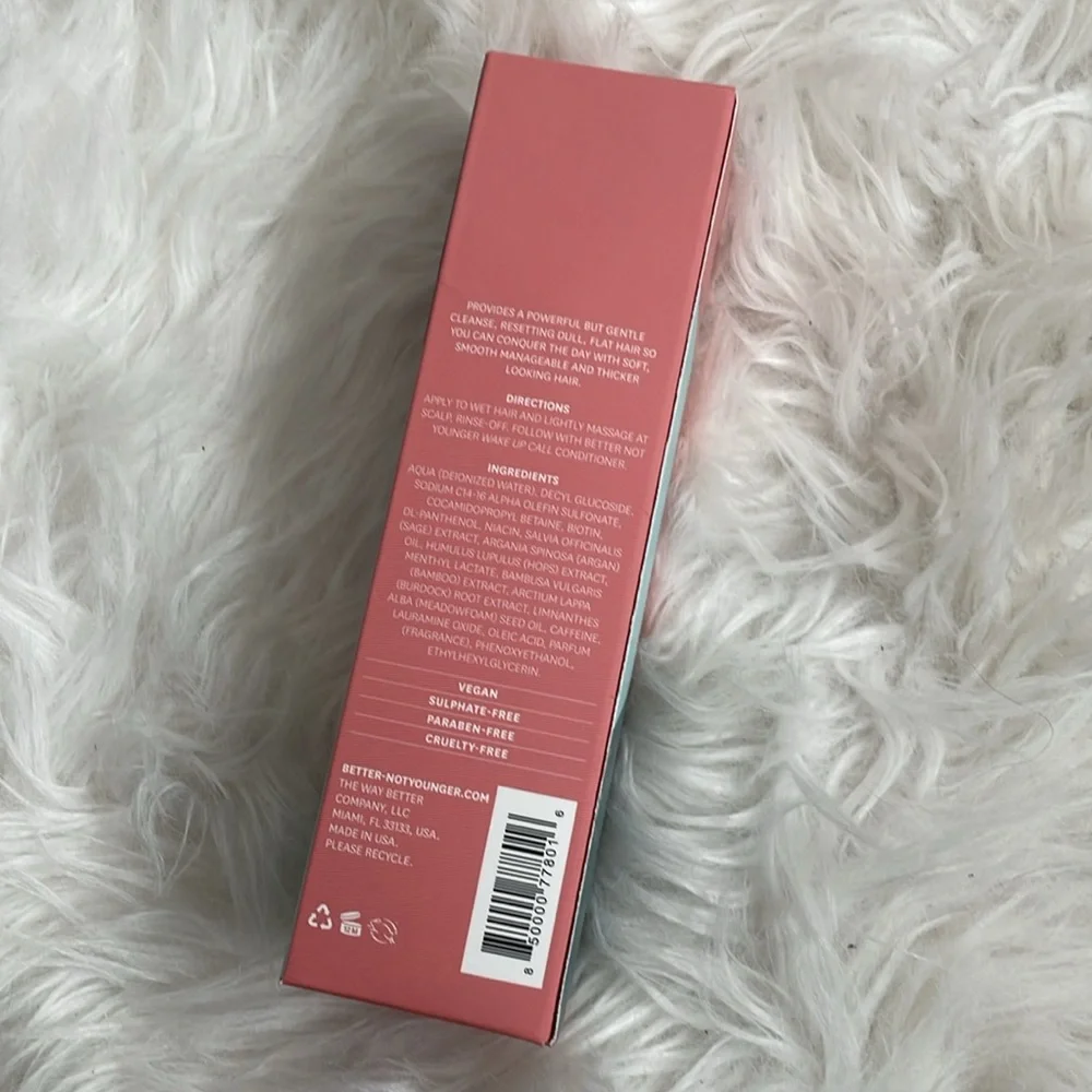 Better not younger wake up call shampoo